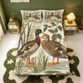 thumbnail image 5 of Manfei Wild Duck Print Bed Sheets,Farmhouse Mallard Full Size Sheets,4-Piece,1 Flat Sheet,1 Fitted Sheet and 2 Pillowcases, 5 of 6