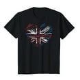 thumbnail image 4 of ORT Patriotic Shirts for Women Red White and Blue Shirts American Flag Shirt 4th of July Crewneck Tee(Black,S), 4 of 4