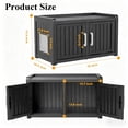 thumbnail image 2 of Decksplore Cat Cabinet (31.9"x16.7"x17.8"), HDPE Hidden Cat Litter Furniture, Dual-Door, Litter Box Furniture for Bedroom, Courtyard (Black), 2 of 7