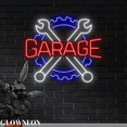 thumbnail image 3 of Glowneon Mechanic Garage Wall Art Led Light, Garage Workshop Decor, 3 of 5
