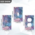thumbnail image 7 of Yayeee Blank Wall Plate Cover 1-Gang 4.5"x2.7" Home Unused Decorative Outlet, Pink Marble Pattern, 7 of 7
