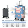 thumbnail image 6 of Fotbe Cute Pig Flowers Luggage Cover Protector,Suitcase Protector,Scratch and Dirt Resistant,Fits 18-32 Inch Luggage-Large, 6 of 9