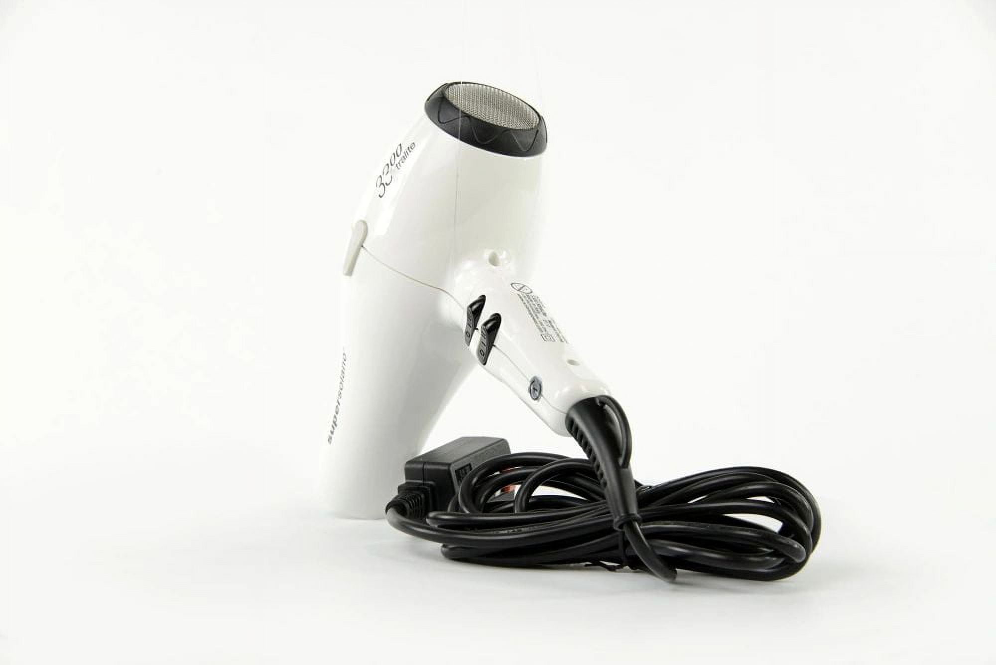 Solano Super 3300 Xtralite Hair Dryer, 1800W, Lightweight, Ionic, Ceramic,  Tourmaline - Walmart.com