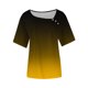 thumbnail image 5 of mfyjkho Tops Y Blusas Para Mujer, Camisa Informal De Manga Corta Con Cuello En V Y Botones Estampados Para Mujer. Tops Y Blusas Para Mujer Xxl, 5 of 5