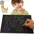 thumbnail image 1 of RUNROTOO 55Pcs Black Drawing Paper for Diy Activity Craft Projects and Tracing Stylus, 1 of 8