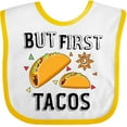 thumbnail image 3 of Inktastic But First Tacos Boys or Girls Baby Bib, 3 of 4