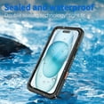 thumbnail image 2 of Casetego for iPhone 16 Plus Case,IP68 Waterproof Dustproof Shockproof Phone Case with Rugged Full Body Protective and Built-in Screen Protector Phone Case for Apple iPhone 16 Plus,Black, 2 of 8