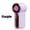 Purple, variant on Portable Handheld Mini Fan 5 Speed Adjust Type c Rechargeable Fan Digital Display Desktop Fan Outdoor