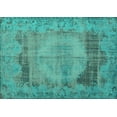 thumbnail image 1 of Ahgly Company Machine Washable Indoor Rectangle Persian Turquoise Blue Traditional Area Rugs, 2' x 3', 1 of 4