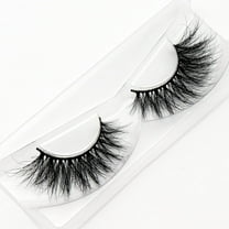 Lashes 100% Real Mink 3D luxurious False Eyelashes Hand-made Natural Long Cross False Lashes for Makeup 1 Pair Pack (No.A11)