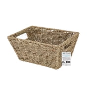 Mainstays Natural Handwoven Seagrass Basket, Rectangle