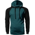 thumbnail image 2 of Ma Croix Men's Heavyweight Premium Pullover Hoodie Two Tone Raglan, 2 of 4