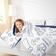 thumbnail image 4 of Feelyou Plane Aircraft Print Bedding Comforter Set for Kids, White Car Train Truck Twin Comforter Sets, Cartoon Vehicle Theme Reversible Bedding Set, Microfiber Bedroom Decor, 2pcs, 4 of 8