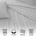 thumbnail image 4 of Great Bay Home Heavyweight Flannel Sheet Set - 100% Turkish Cotton - Double Brushed - Full, Solid - Soft Grey, 4 of 6