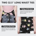 thumbnail image 6 of Pioneer Flower Floral Print Pattern Apron for Women and Men, Cotton Linen Waterproof with Pockets, Adjustable, 33x27 Inch for Kitchen, Gardening, BBQ, Salon, 6 of 6