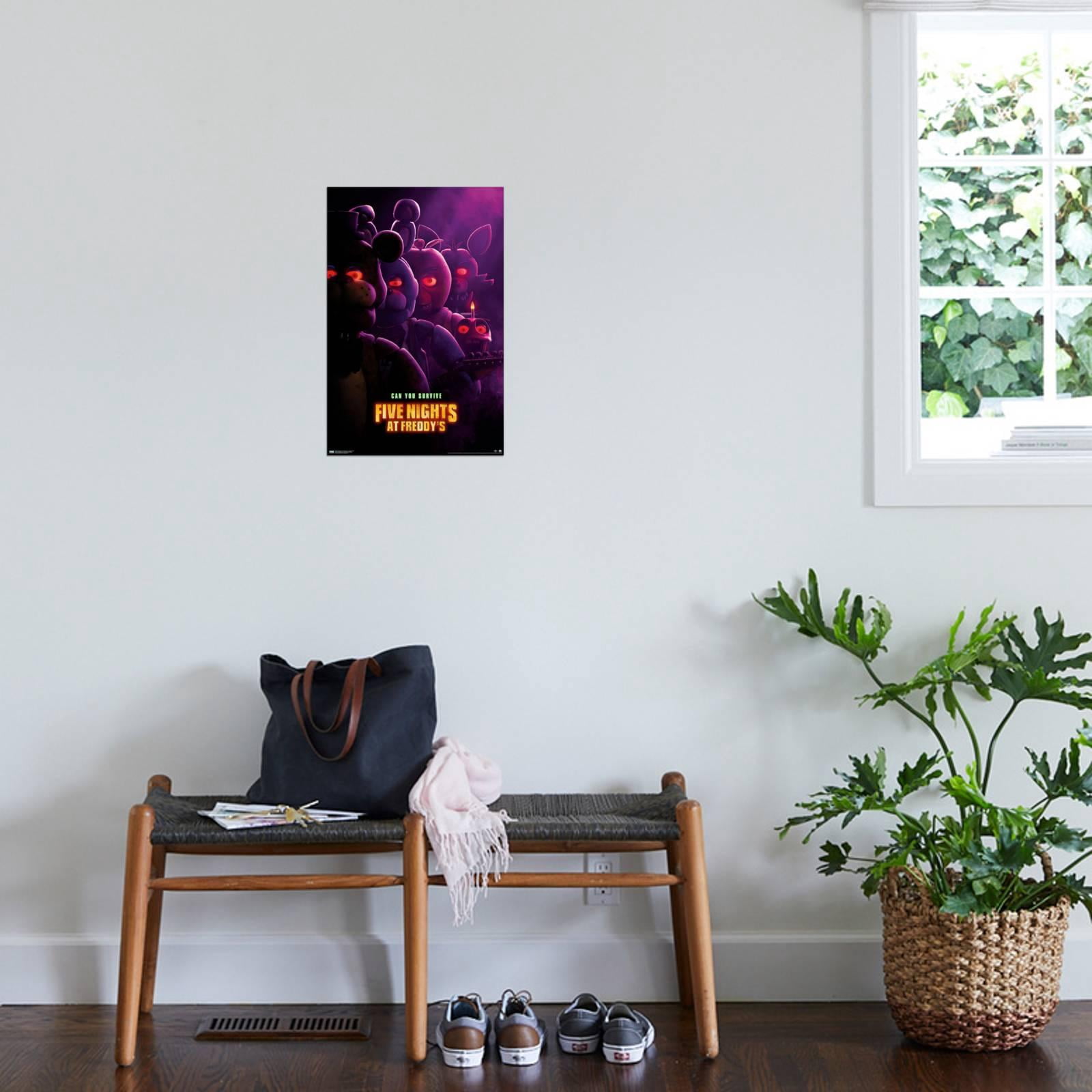 Five Nights at Freddy's Movie - Teaser One Sheet Canvas Wall Poster, 14.725" x 22.375"