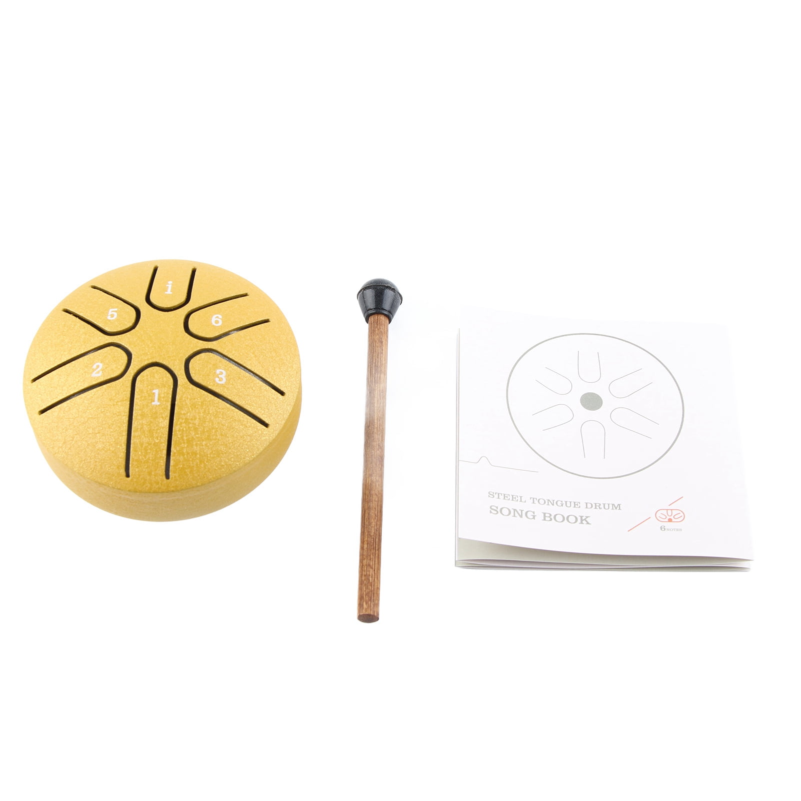 Mini Handpan Drum, 6 Note Percussion Instrument w/Stick, Soothing  Relaxing Sounds