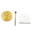thumbnail image 5 of Mini Handpan Drum, 6 Note Percussion Instrument w/Stick, Soothing  Relaxing Sounds, 5 of 15