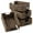 Espresso - Hyacinth, variant on HLL Hyacinth storage room basket set, wicker kitchen cabinets, shelves, storage boxes（Natural - Hyacinth/10" x 13" x 5"/4 pieces）