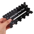 thumbnail image 5 of LOLIPPYY 2-Pack Lightweight Black Plastic Measuring Rulers for Crochet, Plush Eye Placement and Crafting Tools, 5 of 8