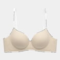 thumbnail image 2 of QASIEATN Bras for Small Breast Women Wireless Full Coverage Plunge Bras Women's Underwear, 2 of 4