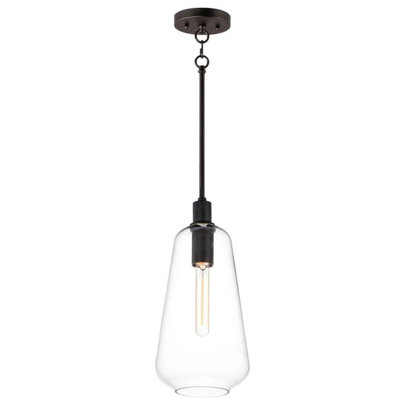 11114CLBK Maxim Lighting Babylon - 16 Inch 1 Light Pendant-Black Finish -Traditional Installation