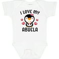 thumbnail image 3 of Inktastic I Love My Abuela with Cute Penguin and Hearts Girls Baby Bodysuit, 3 of 5