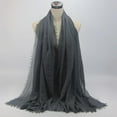 thumbnail image 6 of Women's Scarf, Neckerchief, Scarves, Silk Scarf, Scarf, All - Gray, 90x180cm, 6 of 7