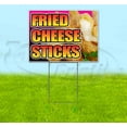 thumbnail image 1 of Fried Cheese Sticks (18"x24") Corrugated Plastic Yard Sign, Bandit, Lawn, Decorations, New, Advertising, USA, 1 of 3