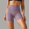 thumbnail image 6 of Kcolen Ladies Yoga Shorts,Womens Biker Flexible Shorts Solid Color High Waist Stretch Skin Friendly Gym Yoga Workout Shorts, 6 of 8
