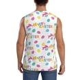 thumbnail image 4 of Daiia Happy Easter Printed Men's Tank Tops,Casual Soft Sleeveless Gym Muscle Shirts Bodybuilding Tee-X-Large, 4 of 8