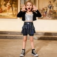 thumbnail image 2 of Kogui Toddler Girls Shorts Girls Dance Shorts Preppy Clothes Tennis Dance Shorts Little Girls 4T 5T (Black,4-5 Years), 2 of 6