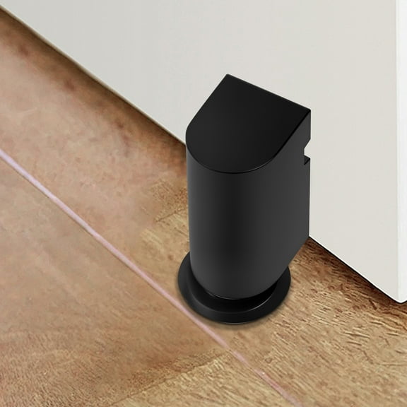 Magnetic Door Stop Zinc Alloy Magnetic Door Stopper Windproof Floor Doorstop Adhesive or Drilled for Rooms Offices Bathrooms