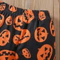 thumbnail image 6 of Toddler Boy Outfits Little Boys Autumn Winter Graphic Long Sleeve Elastic Waist 0-24M Halloween Set 2 Piece, 6 of 7