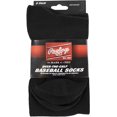 thumbnail image 2 of Rawlings Chaussettes de Baseball (2 Paires), Noir, Petit, 2 of 3