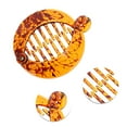 thumbnail image 2 of Unique Bargains 1 Pc Elegant Round Fish Shape Hair Clips Hairdo Clip Dark Brown, 2 of 5