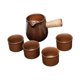 thumbnail image 5 of Tetera de cerámica con taza de té, tetera de granja, tetera de porcelana para con 4 tazas, 5 of 9
