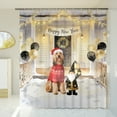 thumbnail image 3 of Happy New Year 2026 Afghan Hound Santa Gnome Holiday Party Snow Shower Curtain Dog Lover Waterproof Bathroom Bathtub Curtain - 13019, 3 of 5