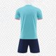 thumbnail image 4 of Odeerbi Niños Niñas Rápido Seco Gradiente Fútbol Uniforme Conjunto Cuello En V Camiseta Shorts Entrenamiento Respirable Conjunto Atlético Para 5-13 Años, 4 of 4