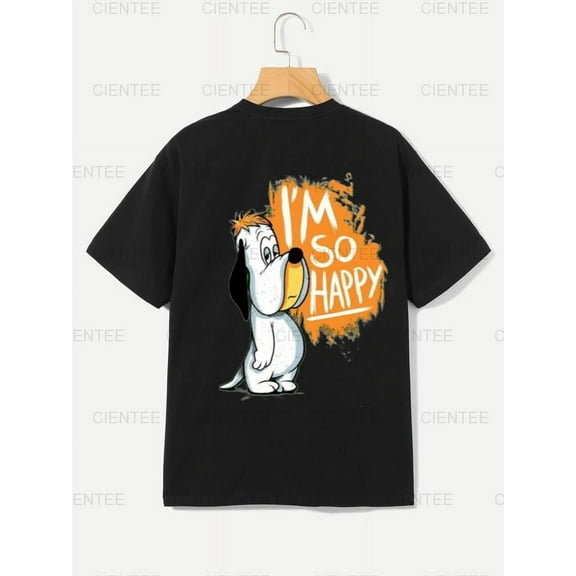 Droopy Dog T-Shirt - Classic Cartoon Graphic Tee , For Men/Women,Up to 5XL