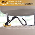 thumbnail image 2 of EcoNour Car Headrest Hooks 4 Pack | Back Seat Hanger for Purses, Bags & Car Organization, 2 of 8