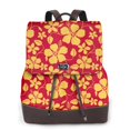 thumbnail image 1 of Disketp Red Vintage Flowers Mochila de Cuero para Mujer, Bolso de Espalda Antirrobo con Estilo para Viaje, Trabajo y Uso Diario, 1 of 4