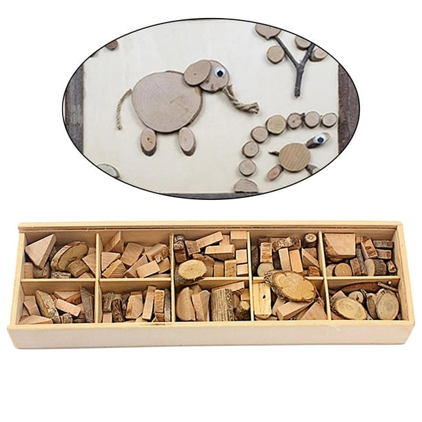 Rebanadas de natural de artesanía de sin terminar, círculos de , discos, piezas de manualidades, bloques, adornos navideños, 10 cuadrículas perfecl rebanadas de manualidades