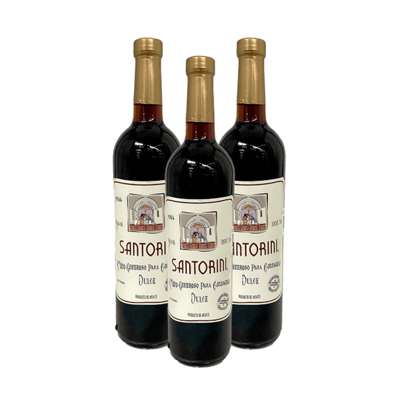 Tripack Vino Generoso Para Consagrar Santorini 750 ml Santorini Vino Dulce