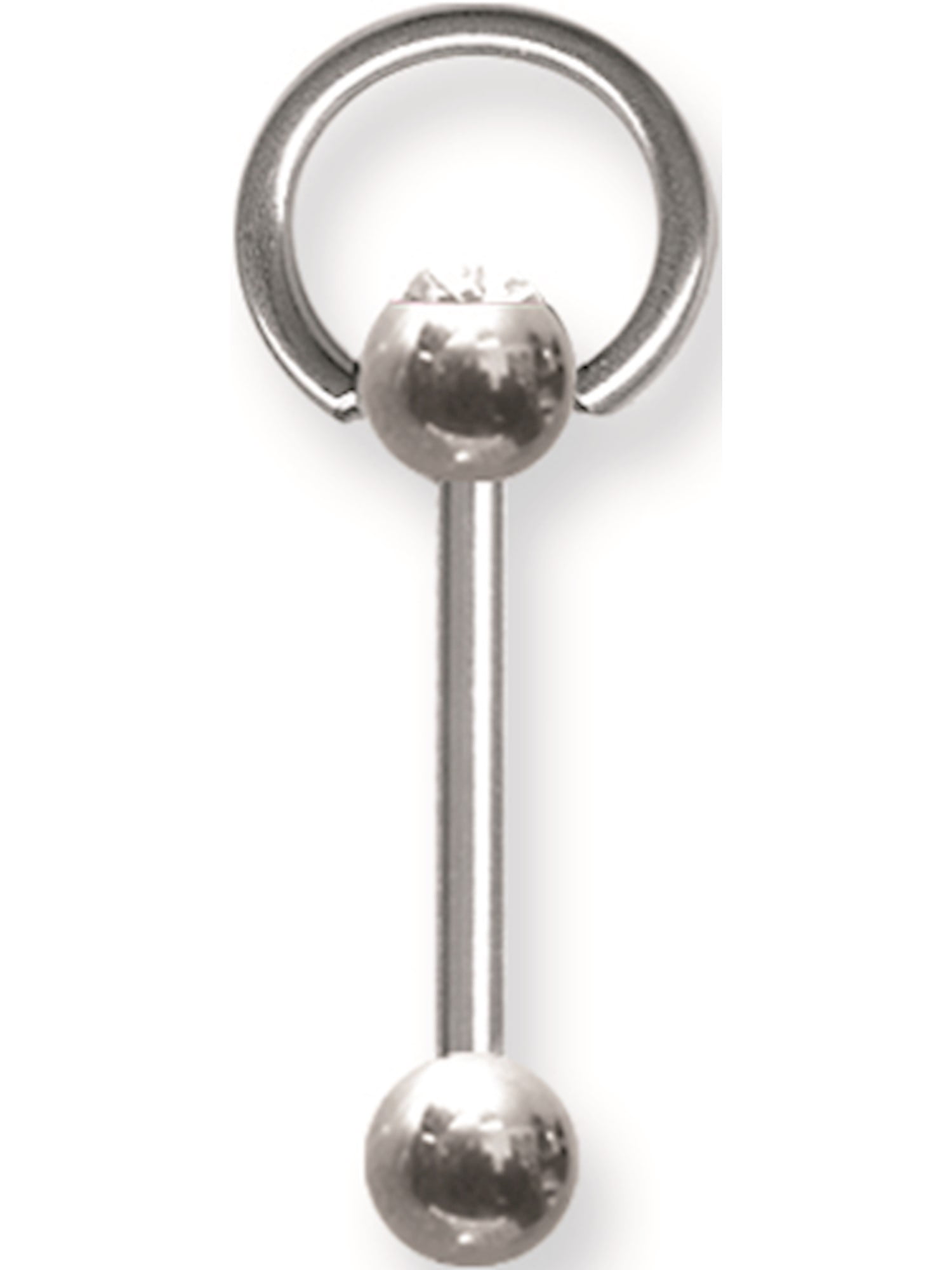 12mm 7//16 Dia w 4mm Balls Cobalt B Jewelry by Sweet Pea Solid Titanium Circ BB 14G 1.6mm