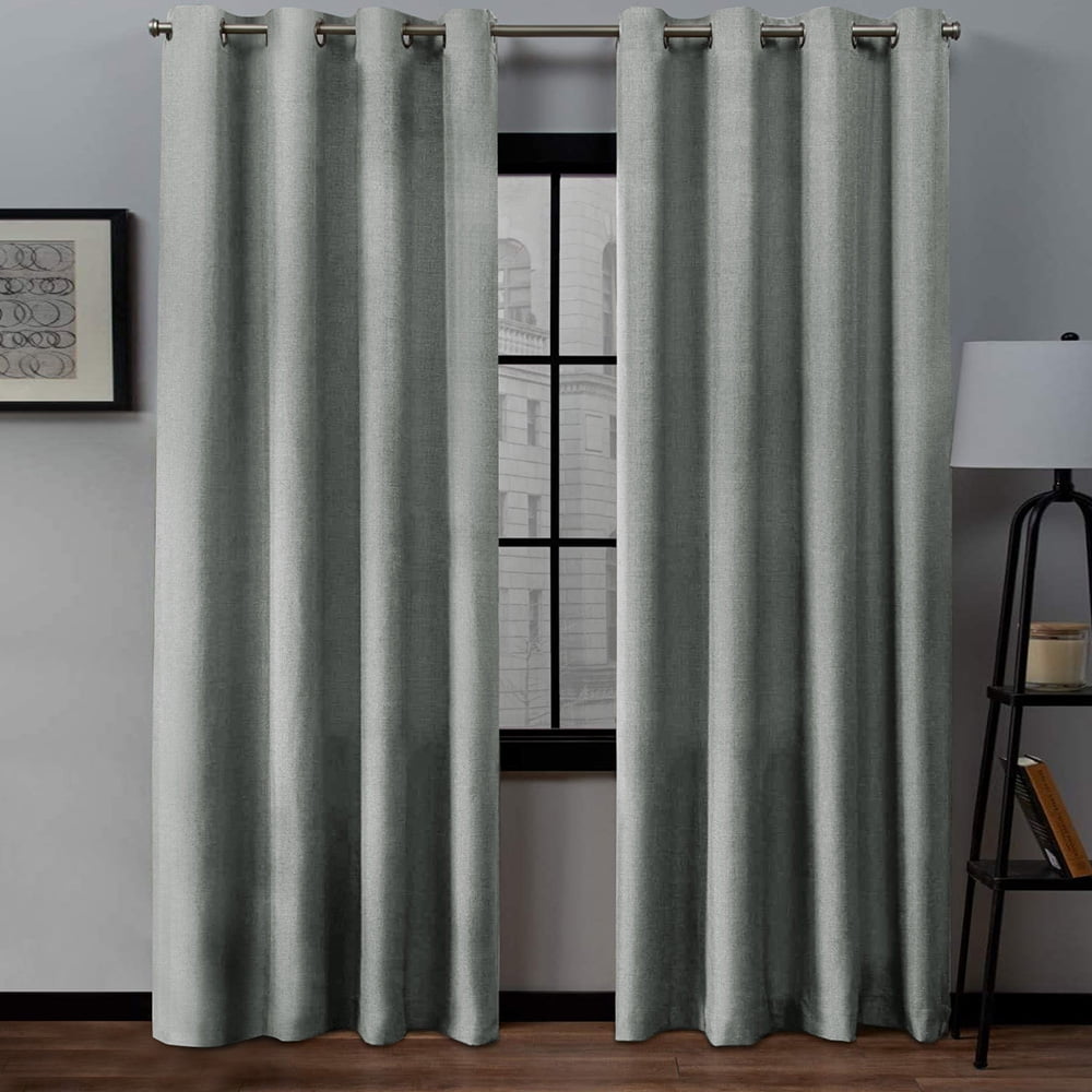 1PC Living Room Modern Curtain Curtain Jacquard Design Black Window Treatment 6T 