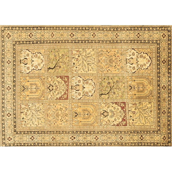 Ahgly Company Indoor Rectangle Persian Brown Traditional Area Rugs, 2' x 5'