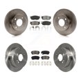 thumbnail image 1 of Transit Auto Front Rear Disc Brake Rotors and Semi-Metallic Pads Kit for Car 2006 Hyundai Accent Hatchback K8S-101216, 1 of 11