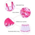 thumbnail image 3 of Lanbubble Girls Tankini Swimsuit Two Piece Bathing Suits Summer Beach Swimwear with Skirt Shorts Butterflies 7-12Y, 3 of 9