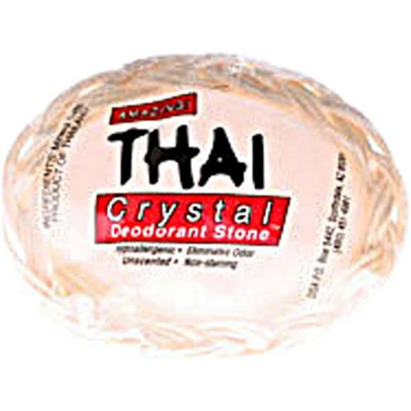 Thai Deodorant Stone 0866269 Thai Crystal Deodorant Soap in Basket - 1 Bar
